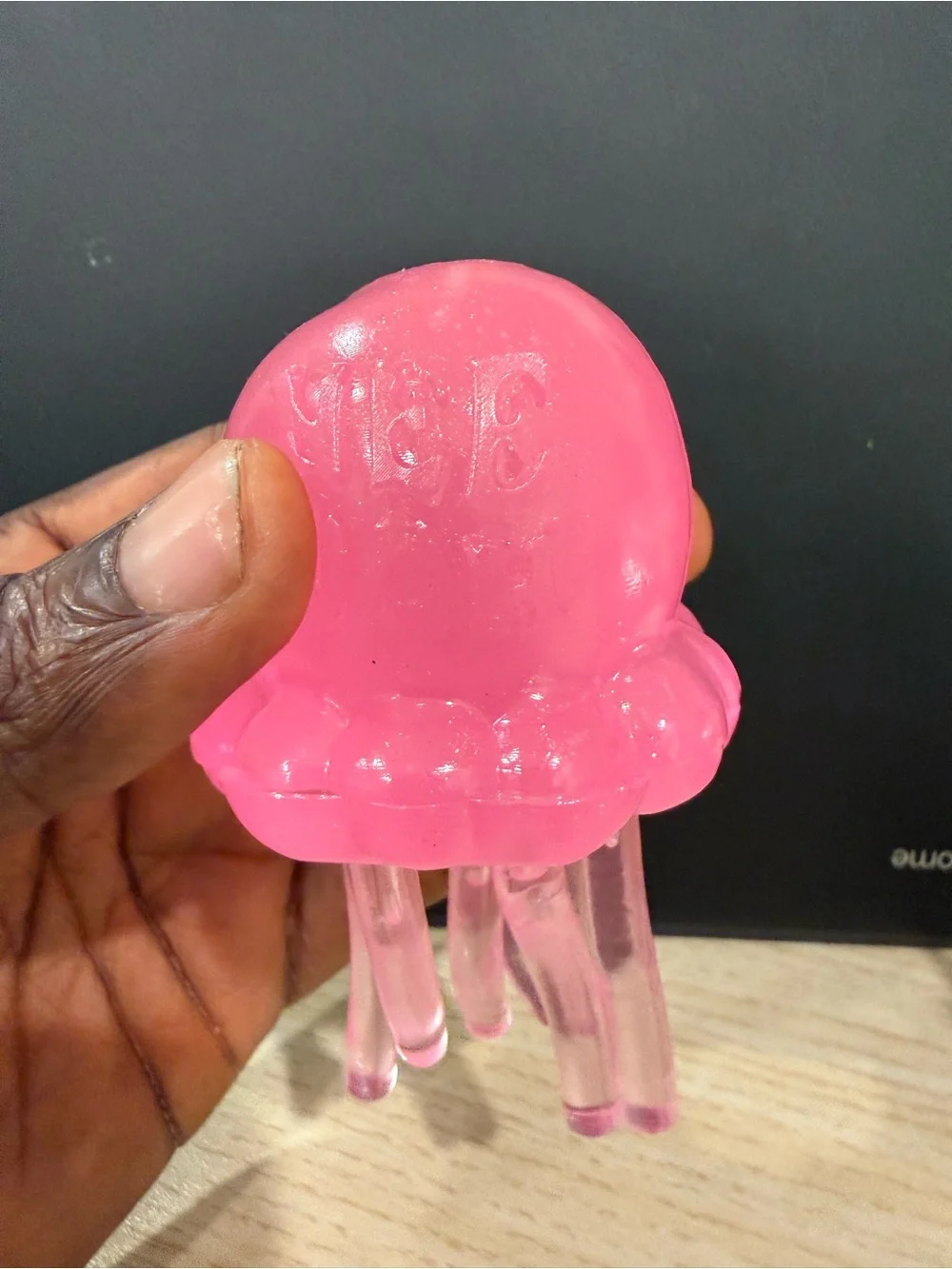 NeeDoh Jelly Squish Pink Super Solid Squish